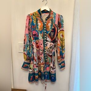 Colorful Long-Sleeve Dress